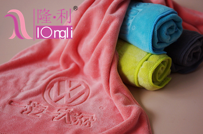 厂家批发 超柔印花毛巾 超细纤维面巾 可定制克重图案